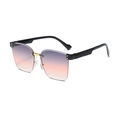 Lunettes de soleil sans monture pour enfants avec verres dégradés violet et orange - Branche Noire Dégradé Gris Rose
