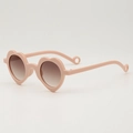 Lunettes de soleil roses en forme de cœur pour enfants avec verres dégradés - Café