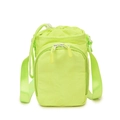 Bolso bandolera de nailon verde neón con cordón y bolsillo con cremallera para deporte - Verde Fluorescente