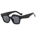 Occhiali da sole retrò butterfly cat eye con montatura nera e lenti grigio scuro - Montatura Nero Lucido Lente Grigia