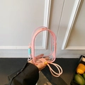 Rosa transparente PVC-Jelly-Minitasche für Puppen und Blindbox-Aufbewahrung - Rosa