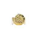 Elegant gold snail-shaped hard shell clutch with chain strap for wedding parties - Gold