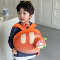 Sac à dos mignon en forme de carotte pour enfants en EVA avec pochette lapin orange - Orange