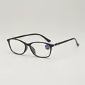 Occhiali da lettura classici neri con filtro anti-luce blu e gradazione +2.00 unisex - 100 Gradi (Consigliato per 45-49 Anni) / Nero