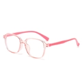 Lunettes anti-lumière bleue roses transparentes pour enfants avec monture TR90 - Monture Rose Branches Roses