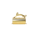 Golden cylindrical luxury evening bag featuring a leopard handle and detachable chain strap - Gold