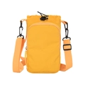 Borsa a tracolla gialla per cellulare con cinghia regolabile e chiusura a coulisse - Giallo