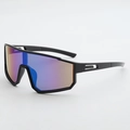 Black Frame Green Mirror Lens
