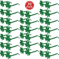 20 Pack of St. Patrick's Day shamrock clover sunglasses in bright green party style - Dark Green (20 Pack)