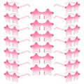 Pack de 21 gafas de sol sin montura en forma de estrella con lentes degradado rosa - Rosa degradado