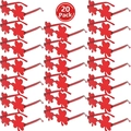 Set di 20 paia di occhiali da festa rossi a forma di quadrifoglio per eventi - Rosso (Confezione da 20)