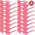 Set di 16 occhiali da festa a trifoglio rosa con montature traslucide a fiore - Rosso Rosa (16 Paia)