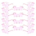 Set of 16 pink star shaped rimless sunglasses for parties and festival events - Pink