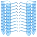 20 pairs of blue heart-shaped rimless sunglasses for parties and festival events - 20 Pairs Set / Blue