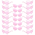 Set van 20 paar roze zonnebrillen in vlindervorm voor feestjes en modieuze decoraties - Roze