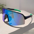 Black Frame Green Mirrored Lens