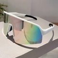 White Frame Pink Mirror Lens