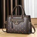 Borsa marrone scuro con motivo monogramma classico kaili e hardware dorato di lusso - Caffè/Stile 2