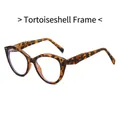 Occhiali anti luce blu cat eye con montatura tartarugata in TR90 di alta qualità - Montatura Tartarugata