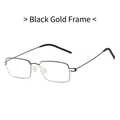 Occhiali classici in metallo leggero nero e oro con uno stile professionale - Montatura Oro Nero
