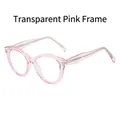 Occhiali gatto TR90 anti luce blu da donna in un elegante colore rosa trasparente - Rosa Trasparente