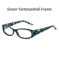 Occhiali anti luce blu vintage ovali con montatura motivo tartaruga verde - Montatura Tartarugata Verde