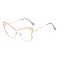 Occhiali a farfalla in oro rosa e rosa per un look urbano sofisticato da donna - Oro Rosa