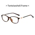 Retro tortoiseshell full-rim glasses frame with elegant rose gold metal hinges - Tortoiseshell Frame