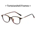 Classic tortoiseshell round frame glasses with fine gold metal temples for women and men - Tortoiseshell Frame