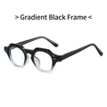Montatura spessa in acetato con sfumatura nera e design poligonale stile hip-hop - Montatura Nero Sfumato