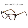 Montature occhiali cat-eye leopardati alla moda con lenti anti-luce blu protettive - Montatura Leopardata
