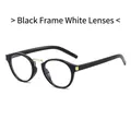 Lunettes aviateur rondes rétro à monture noire, pont doré et verres transparents - Monture Noire Verres Transparents