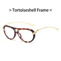 Classic aviator sunglasses featuring a stylish tortoise frame with golden metal temples - Tortoiseshell Frame