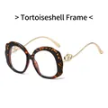 Occhiali alla moda con montatura tartarugata e stanghette dorate con cuore - Montatura Tartarugata