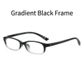 Chic reading glasses featuring a gradient black frame and anti-blue light clear lenses - Gradient Black Frame