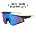 Black Frame Blue Mirrored Lens