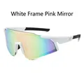 White Frame Pink Mirror Lens