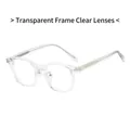 Monture de lunettes TR90 minimaliste avec cadre transparent et verres clairs pour femmes - Monture Transparente Verres Transparents
