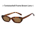 Lunettes de soleil ovales vintage avec monture écaille et verrière et verres marrons - Monture Écaille de Tortue Verres Thé