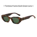 Retro sunglasses with tortoiseshell frames and dark green lenses for a classic street style - Tortoiseshell Frame Dark Green Lens