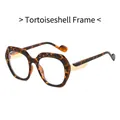 Occhiali da sole quadrati tartarugati con stanghette in metallo per uomo e donna alla moda - Montatura Tartarugata