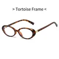 Vintage tortoiseshell oval frame glasses with golden metal hinges on a white background - Tortoise Frame Clear Lens