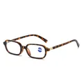 Occhiali da lettura quadrati tartarugati con lenti anti-luce blu e cerniere d'oro - +2.00 Diottria / Montatura Tartarugata