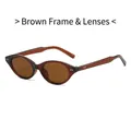 Retro ovale Sonnenbrille mit lichtdurchlässigem teefarbenem Rahmen und Teeglaslinsen - Tee Rahmen Tee Gläser