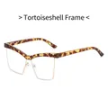 Vintage cat-eye tortoiseshell frames with gold metal trim and blue light blocking lenses - Tortoise Frame