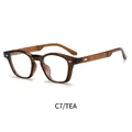 Fashionable blue light blocking glasses in transparent tea color with TR frame - Transparent Tea