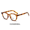 Retro round tortoiseshell glasses frame with anti-blue light and UV400 lenses - Tortoiseshell Frame