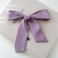 Bandeau à pois en satin 100% polyester pour cheveux en violet et blanc élégant - Violet à Pois