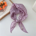 Damen Baumwollhalstuch in Lavendel mit Paisleymuster und 100% Baumwolle Etikett - Taillenflügel-Lila (08 Baumwolle)