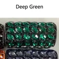 Luxury dark green crystal evening bag with marquise-cut rhinestones in a cylinder shape - Dark Green